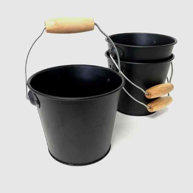 BUCKET, Metal Extra Small (Black)